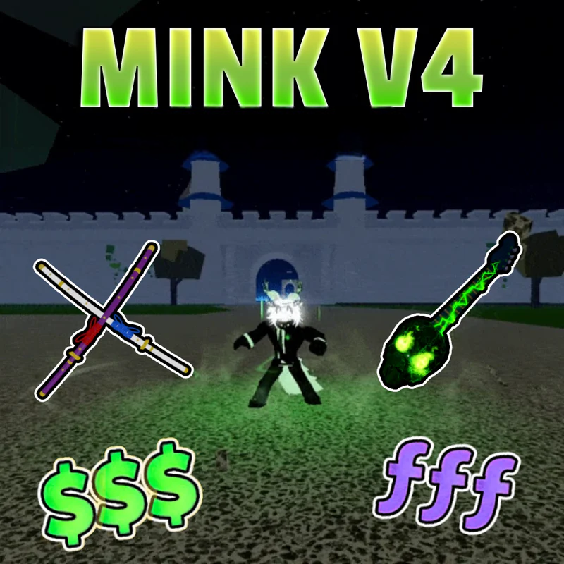 🔥 FULL MINK V4🔥 MAX LVL + SG + CDK + GH MYTHICAL FRUIT